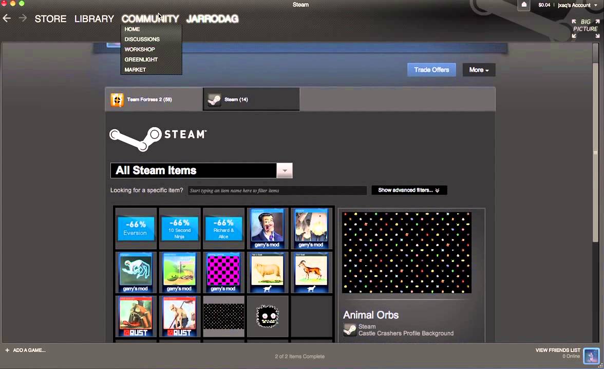 How To - get/change your steam background - YouTube