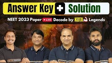 NEET 2023 Paper Solution + Answer Key 🌱 | Download NEET 2023 Answer Key 🔥 | All Subjects | NEET 2023