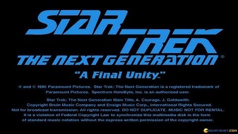 Star Trek TNG: A Final Unity gameplay (PC Game, 1995)