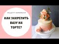 Карамельная ваза на торте. Как закрепить вазу на торте? Рецепт леденцов.