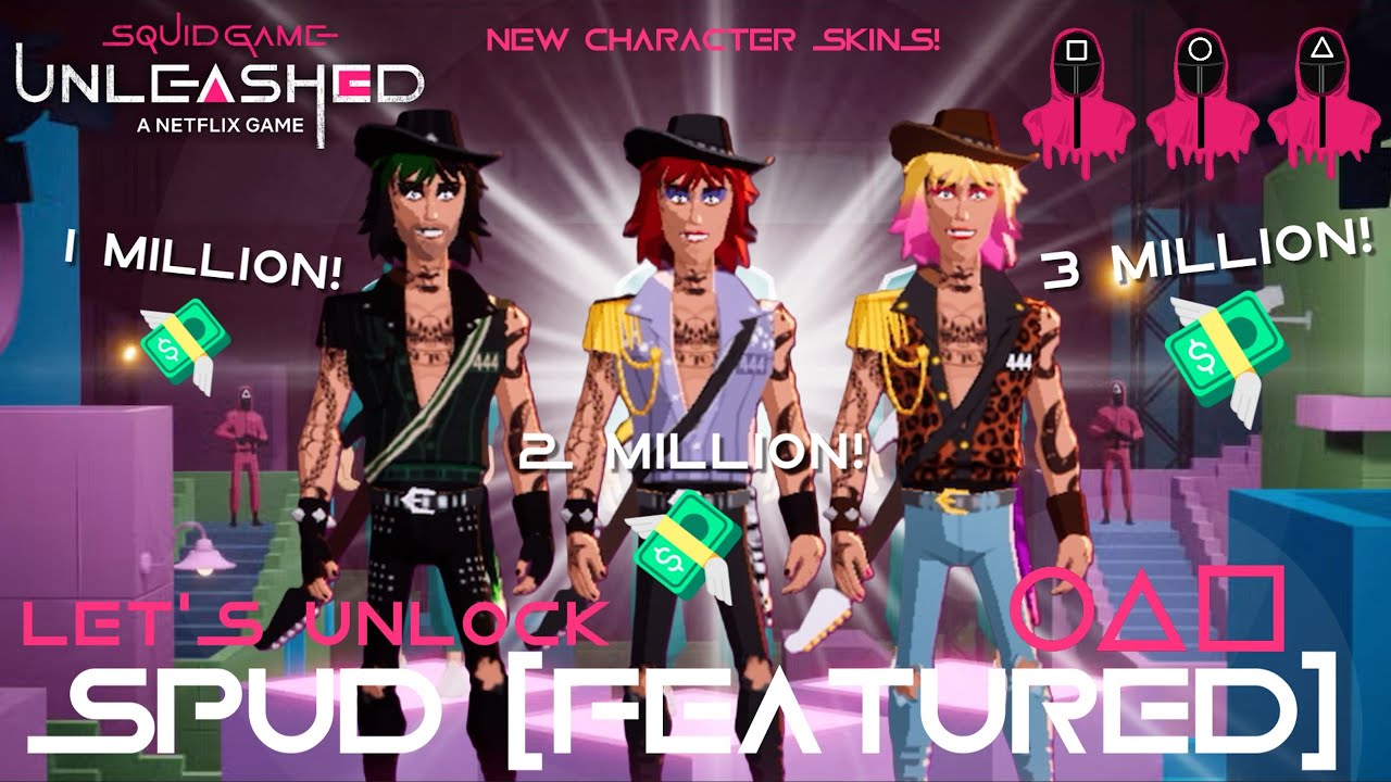 Let's Unlock *NEW* SPUD! (All 3 FEATURED Outfits) | Squid Game: Unleashed (Mobile)