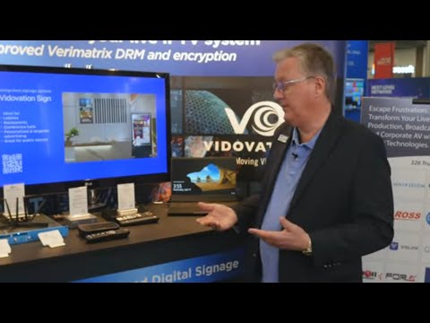 Exploring the latest in IPTV and Digital Signage Solutions from VidOvation at NAB 2024 - video from VidOvation