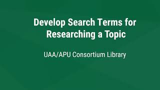 Search Terms