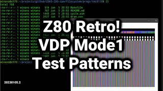 Z80 Retro #56 - TMS9118 VDP Graphics Mode 1