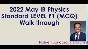 2022 May IB Physics Standard Level P 12 (Multiple Choice) walk-through.