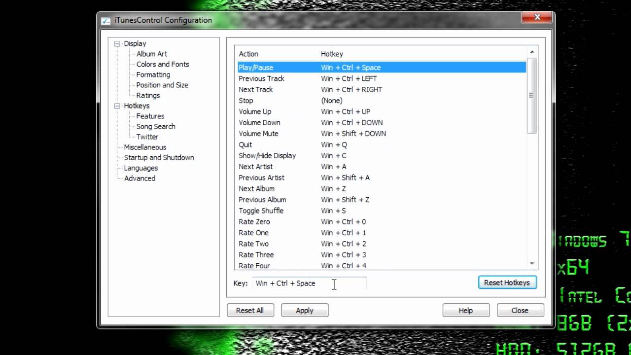 change bettersnaptool hotkeys