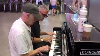 Senior Citizen Plays White Piano Note For The First Time