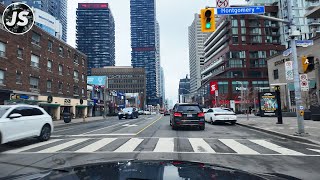 Driving Around Downtown Toronto (Dec 24, 2023)