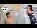 DISTRACTING MY BOYFRIEND IN THE SHOWER! *Revenge*