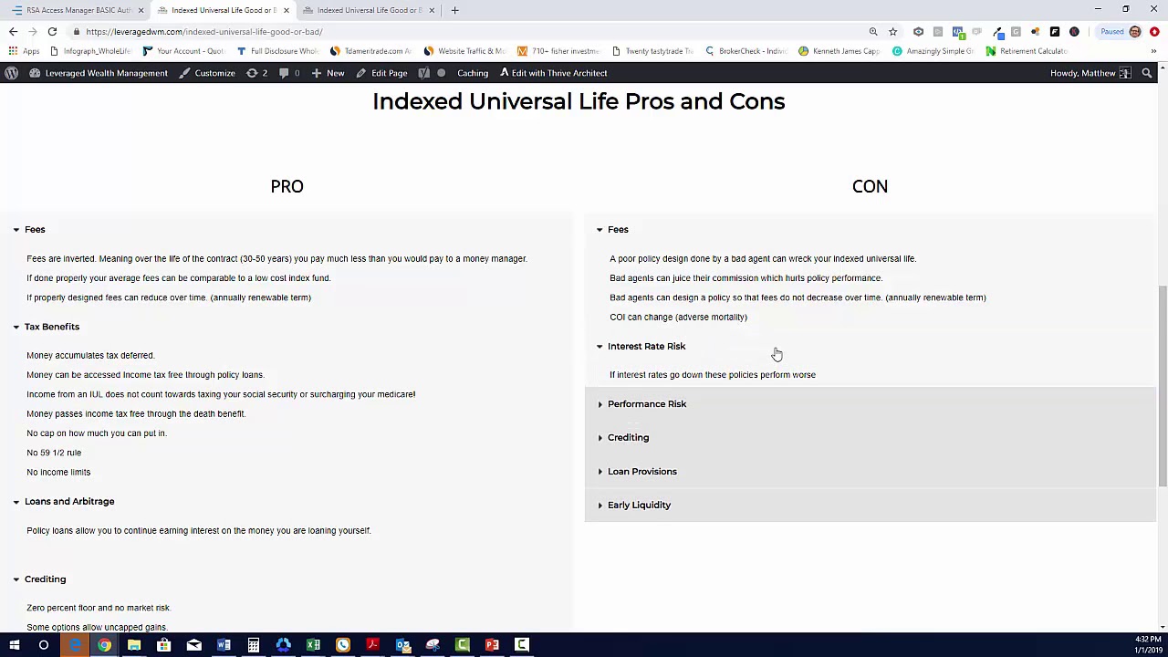 indexed universal Life insurance pros and cons- Is IUL Good or Bad - YouTube