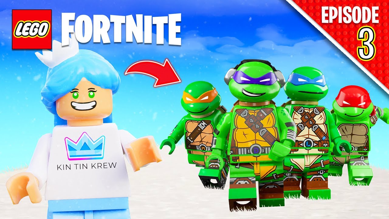 We Became The Teenage Mutant Ninja Turtles In Lego Fortnite To Defeat A Secret Ice Monster!