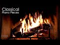 Classical piano music  fireplace 247  mozart chopin beethoven bach grieg schumann satie