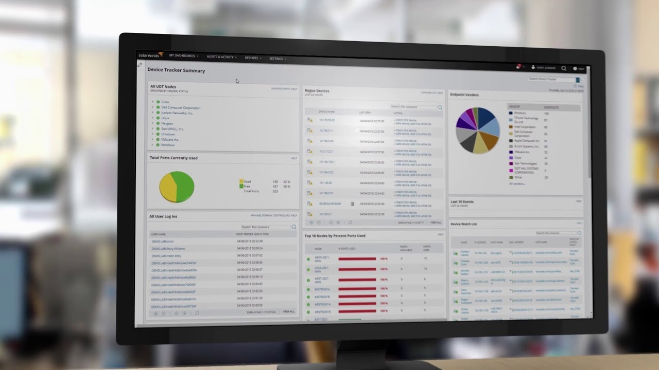 Find Devices Quickly and Manage Port Usage with SolarWinds User Device