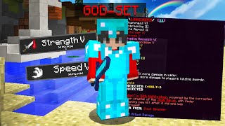 USING THE MOST OP GODSET ON THE SERVER | Minecadia Factions