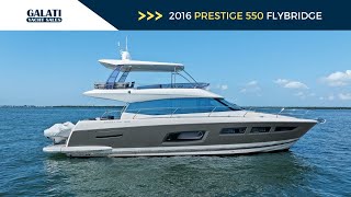 2016 Prestige 550 Flybridge Yacht For Sale "YEE YEE"