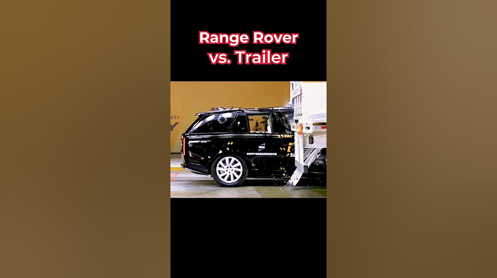 😱💥🚗 2025 Range Rover vs. Trailer: Insane Crash Test! #rangerover #crash #subscribers