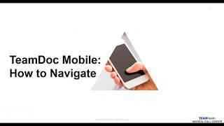 TeamDoc Mobile Training Video #2 screenshot 4
