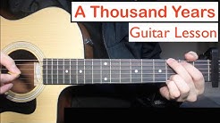 A Thousand Years - Christina Perri | Guitar Lesson (Tutorial) Chords  - Durasi: 19:14. 