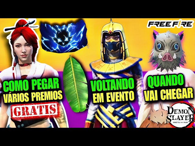 PEGANDO TANJIRO ANTECIPADO!!! TORRE DE TOKENS DEMON SLAYER - NOVO EVENTO -  NOVIDADES FREE FIRE 