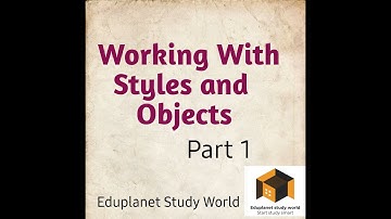 #kips #cybertools #computer #class4 #cbse Working with styles and objects || Part 1 || class 4