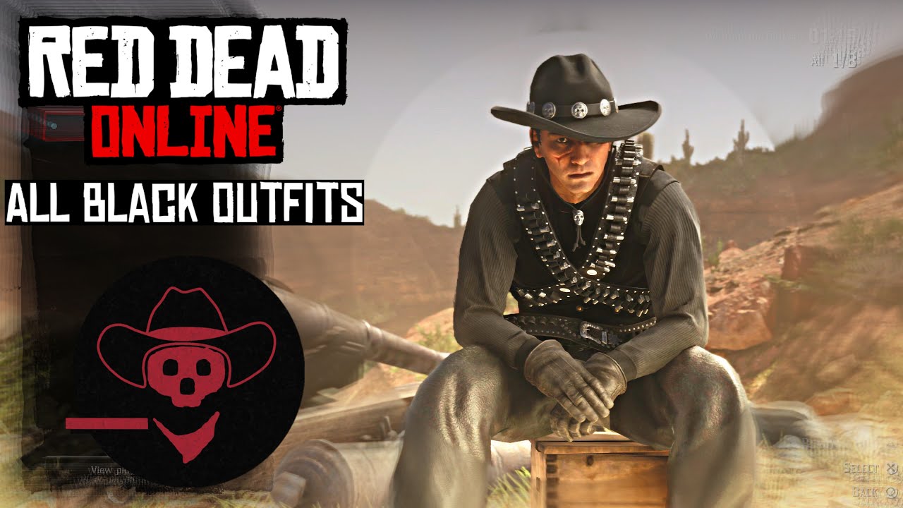 *BEST* All Black Outfit Ideas In Red Dead Online (Batwing Chaps) | RDR2 ...