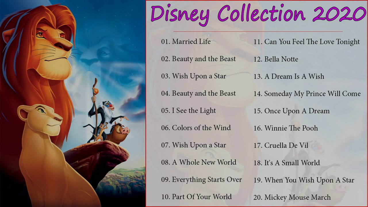 Free Free 137 Disney Songs Playlist 2021 SVG PNG EPS DXF File