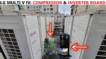 HVAC Service Call: LG MULTI V IV Compressor & Inverter Board Replacement (LG Error Code CH21/CH29)