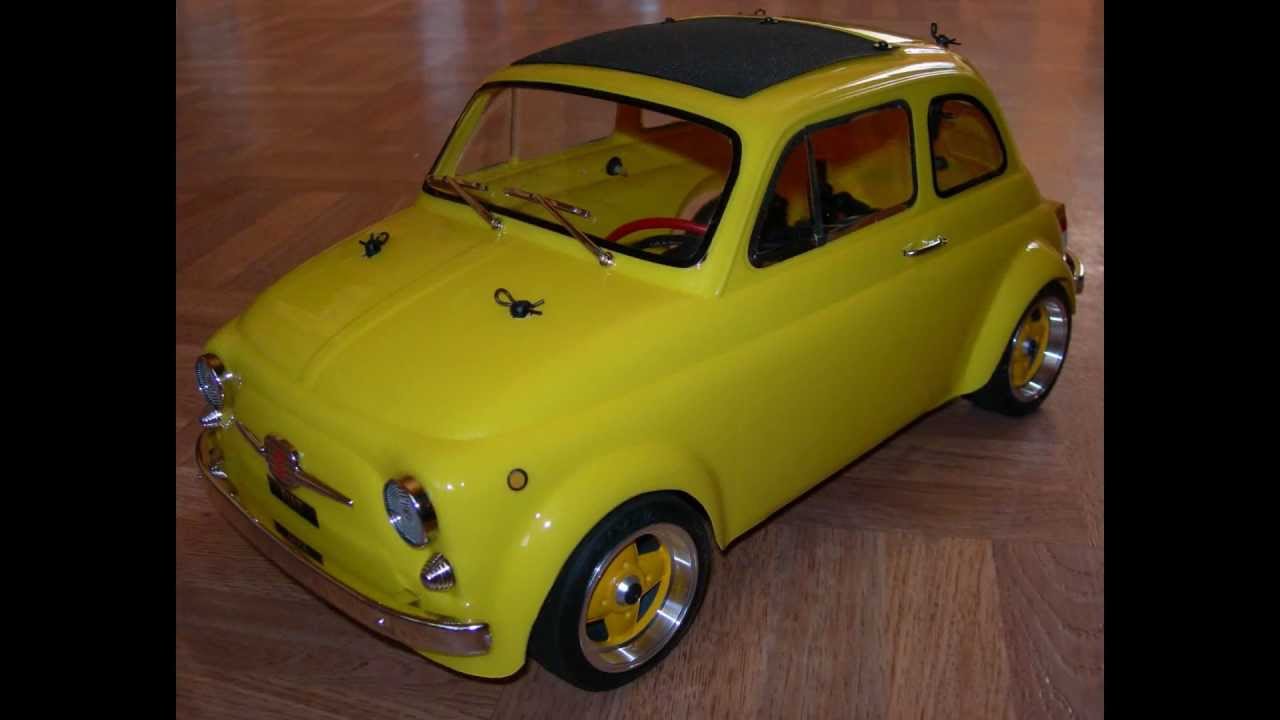 Fiat 500 1 10 Rc Modell Youtube