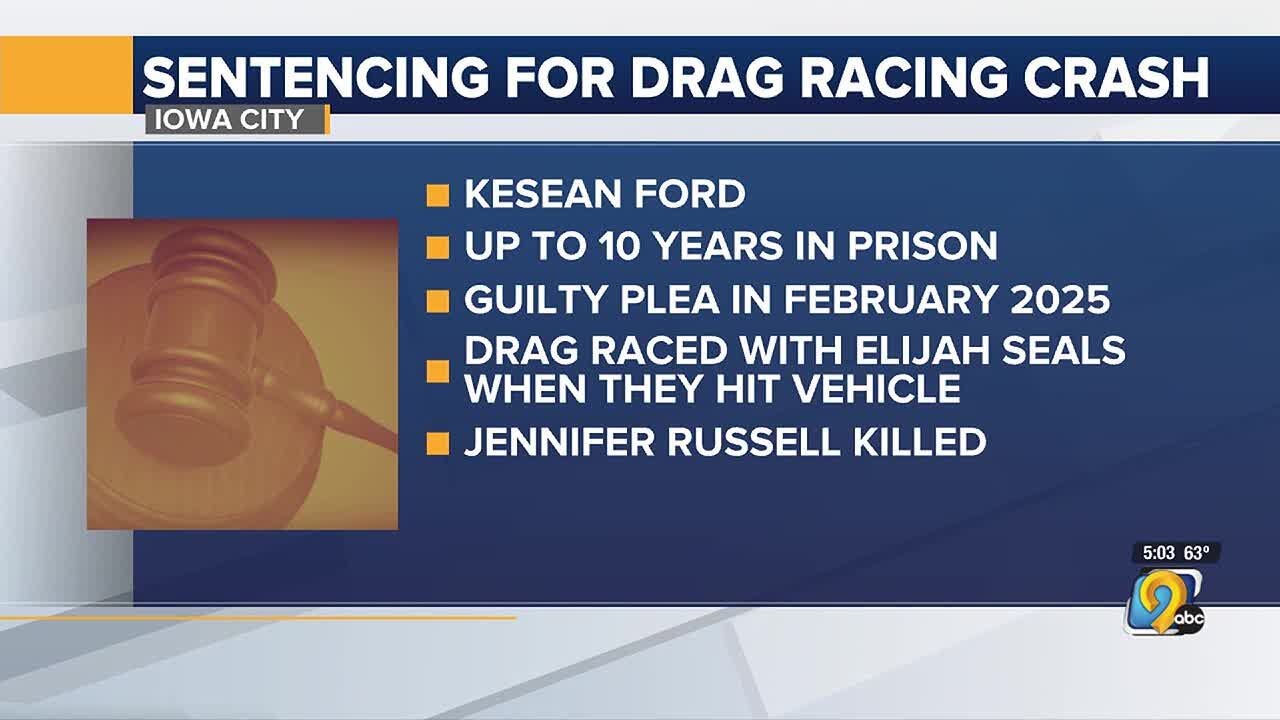 Iowa City man sentenced up to ten years in prison for fatal drag racing ...