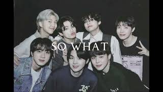 BTS~ so what(sped up) Resimi