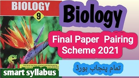 final 9th biology pairing scheme 2021