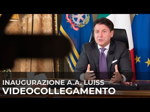 Intervento di Conte all'inaugurazione dell'A.A. 2020-2021 della Luiss Guido Carli