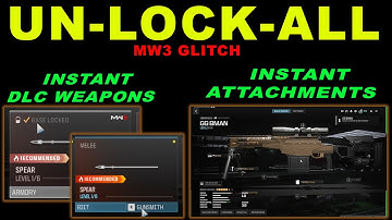 MW3 GLITCH, UNLOCK ALL GLITCH, NO BANNED ACCOUNT NEEDED !! INSTANT DLC WEAPONS