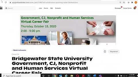 How to Sign-up for Virtual Career Fairs and Events on Handshake