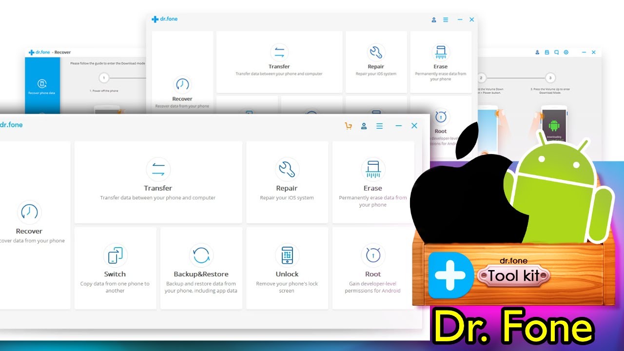 Dr.Fone: simple TOOLKIT for iPhone and Android. (recover,backup,os repair)  - YouTube