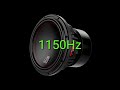Tone frequency 1150Hz. Test your hearing! speakers/headphones/subwoofer