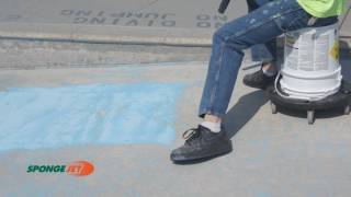 Polyurethane Coating Removal in Pool Using Sponge-Jet