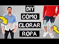 TIÑE TU ROPA CON CLORO (DIY) | TUTORIAL TIE DYE I COMO CLORAR TU ROPA