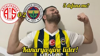 ANTALYASPOR FENERBAHÇE MAÇI SONRASI TAKIMLAR!