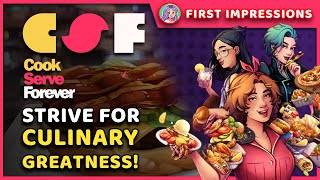 I AM NOT CUT OUT FOR FOOD SERVICE | Cook Serve Forever (Demo) - First Impressions screenshot 1