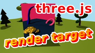 three.js Render Target Tutorial - Render a Second Scene as a Texture