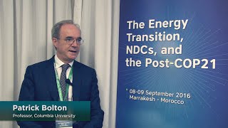 Patrick Bolton - The Energy Transition, NDCs, and the Post-COP21