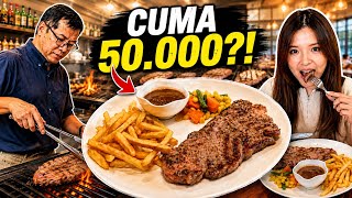 FORMER INTERNATIONAL CHEF SELLING STEAK FOR 50,000 IDR! HOW DELICIOUS IS IT?