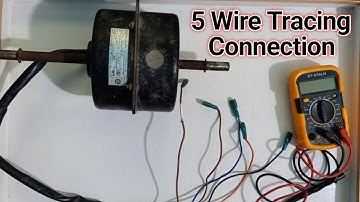5 Wires Single Phase Fan Motor Trace Connections [H,M,L] wire & Make Connections