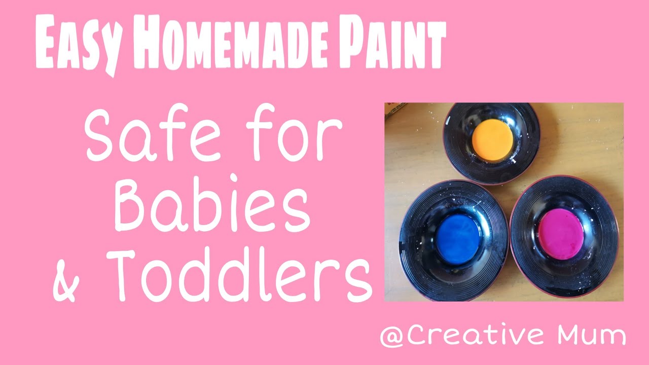 Easy Cornstarch Paint Safe for Babies & Toddlers YouTube