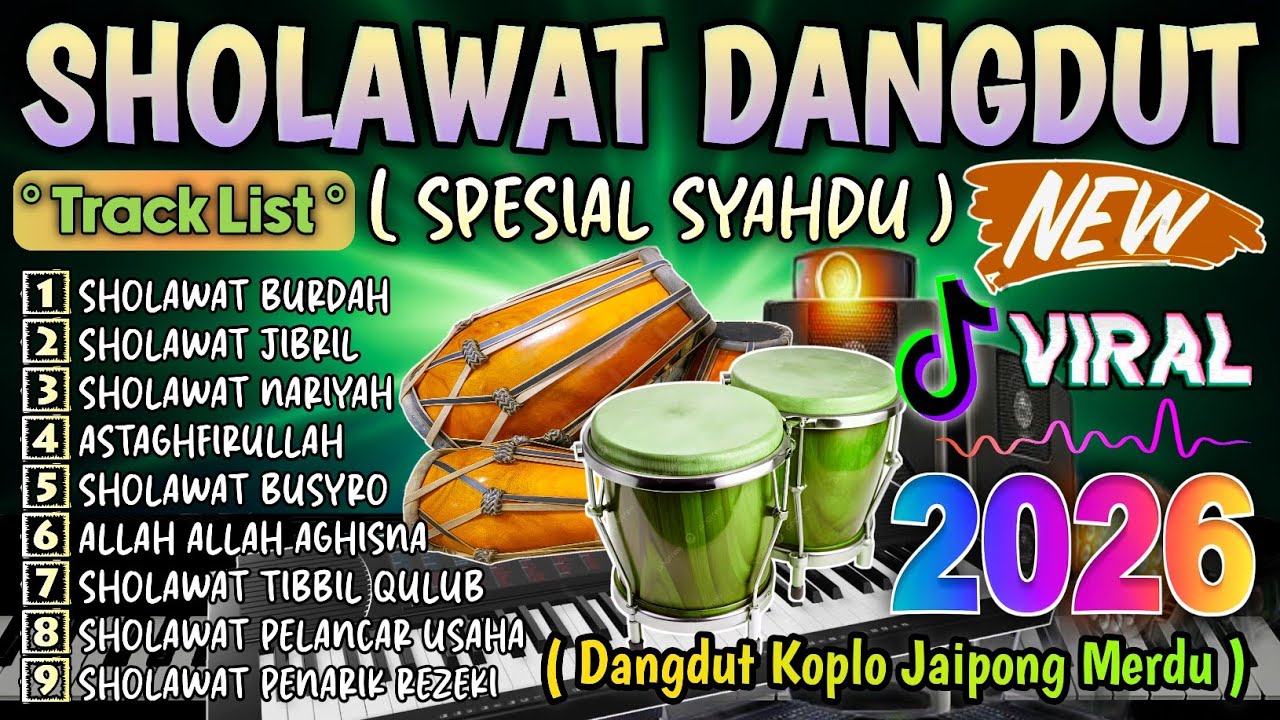 DANGDUT SHOLAWAT MERDU SPESIAL RAMADHAN 2026| LENGKAP LIRIK SHOLAWAT MENYEJUKAN HATI ENAK DIDENGAR