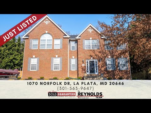 1070 Norfolk Drive, La Plata, MD home video tour