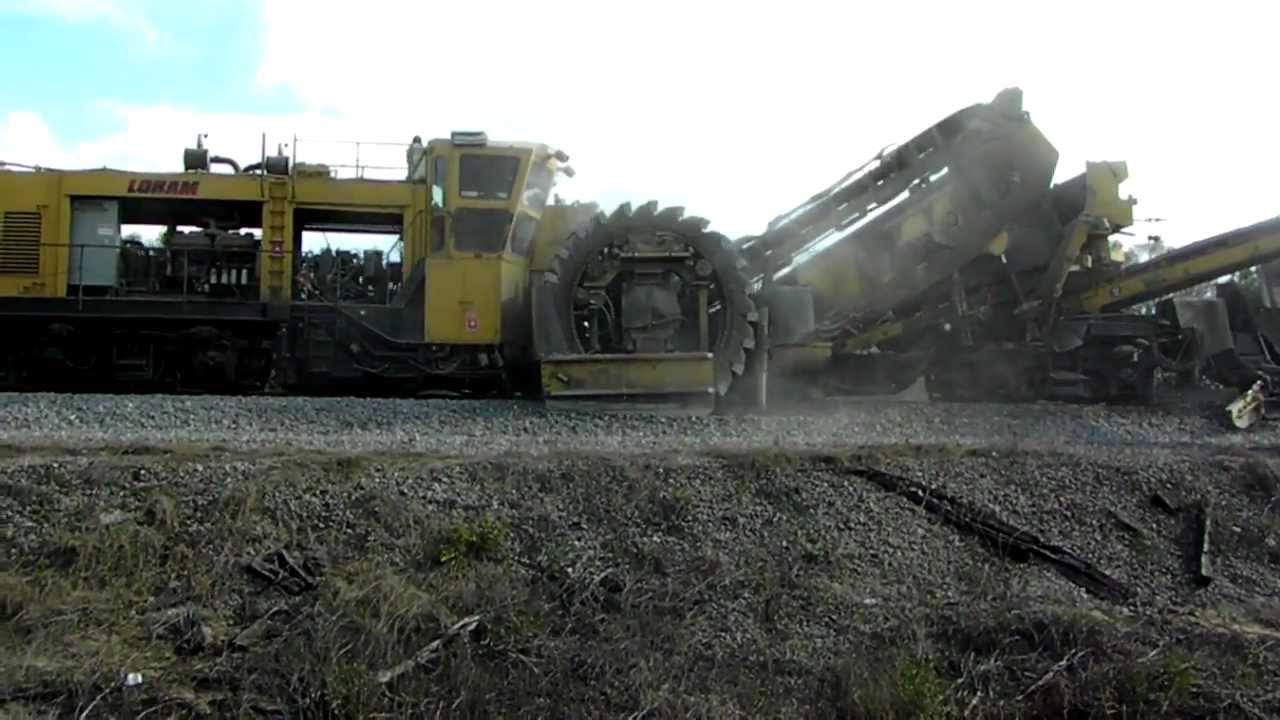 Loram Ballast Cleaner BC11 YouTube