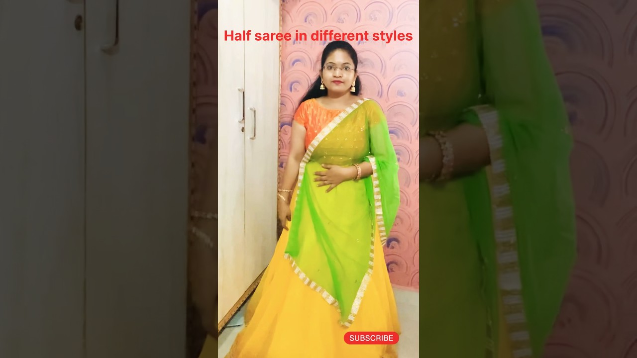 Half saree in different styles  ytshorts  trending  viral  trendingshorts  ytshortsindia  halfsarees