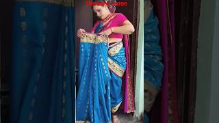 devsena saree drape| #saree #ytshorts #nauvari #sareedrapingforbeginners